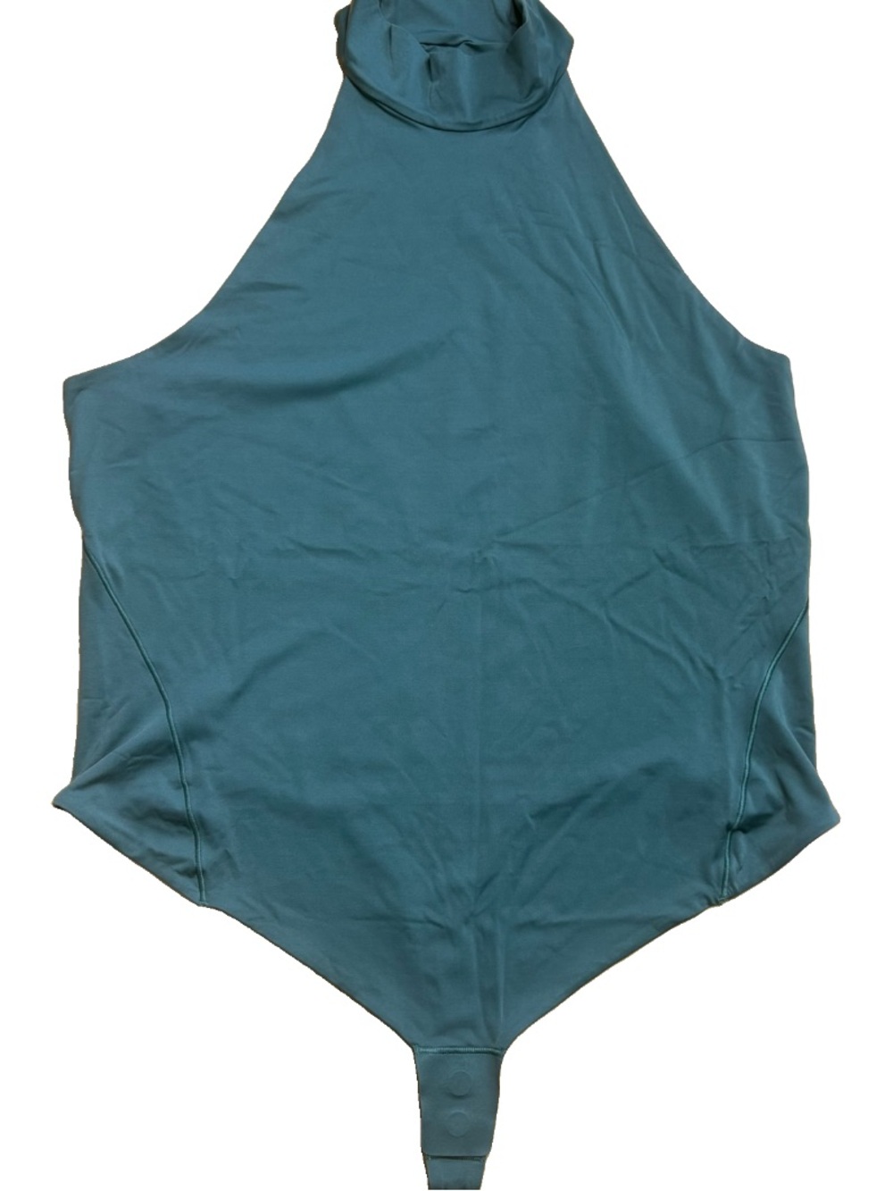 Lululemon Green Sleeveless Mock Neck Bodysuit